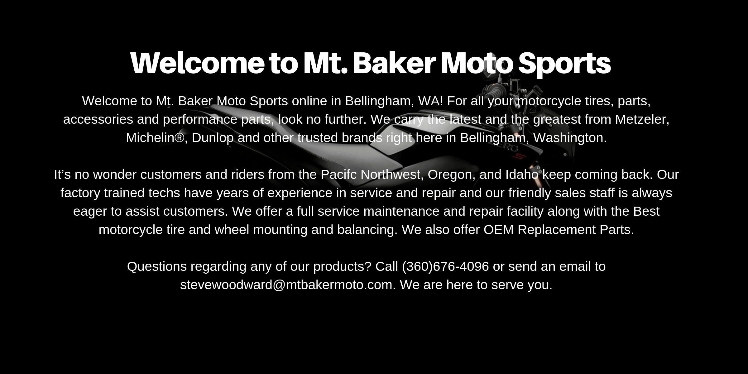 Welcome to Mt. Baker Motor-Sports